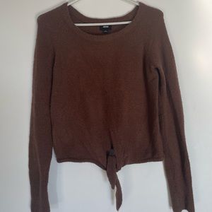 Ardenes Brown Tie Up crewneck